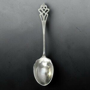 Antique Lunt Sterling Silver Sugar Spoon Pynchon 1910 Filigree Serving 17.7g